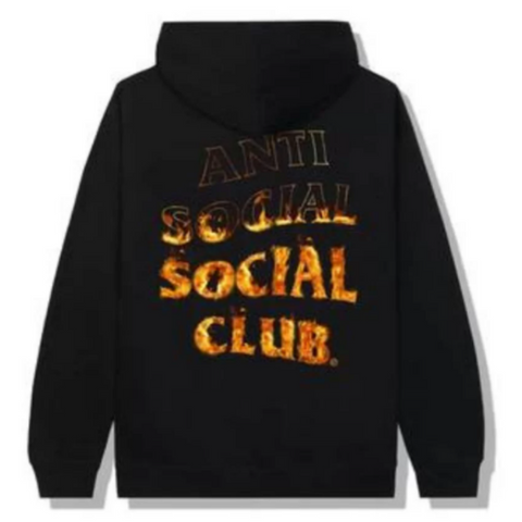 Moletom Anti Social Social Club A Fire Inside Flame Black ASSC